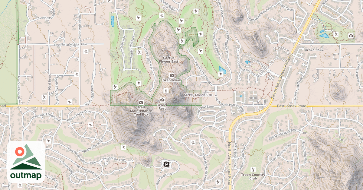 Map of Mickey Mantle