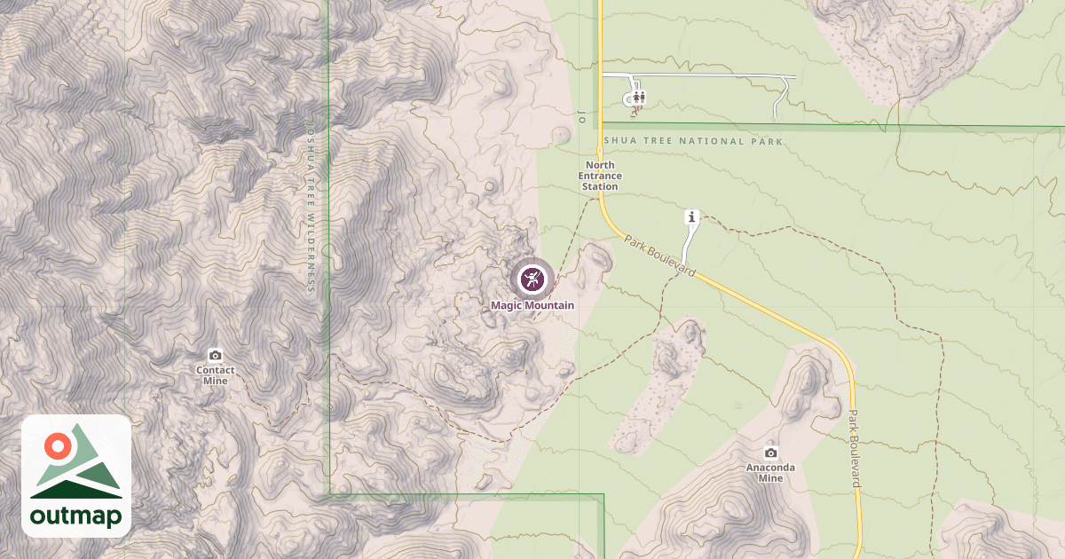 Map of Magic Mountain