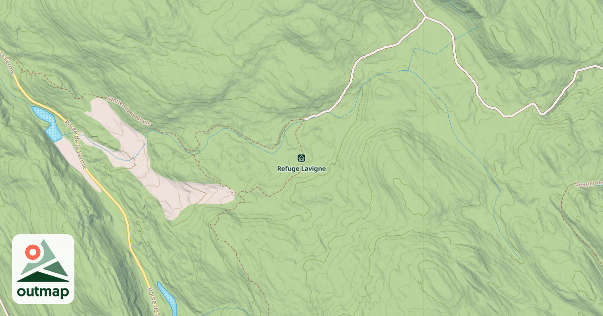 Map of Refuge Lavigne