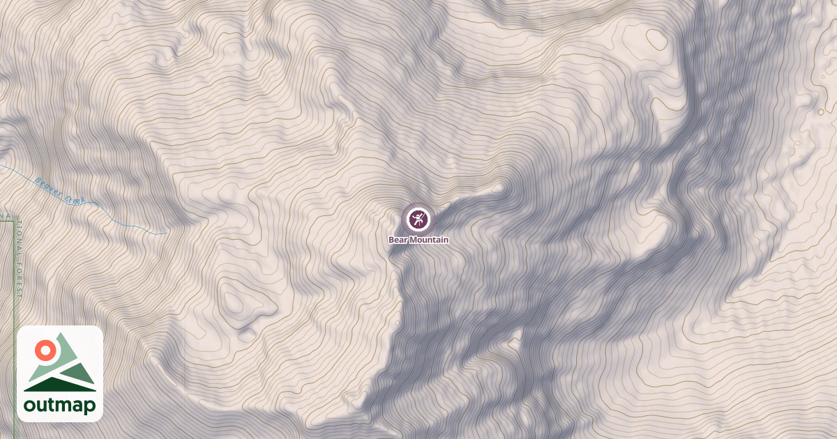 Map of Bear Mountain