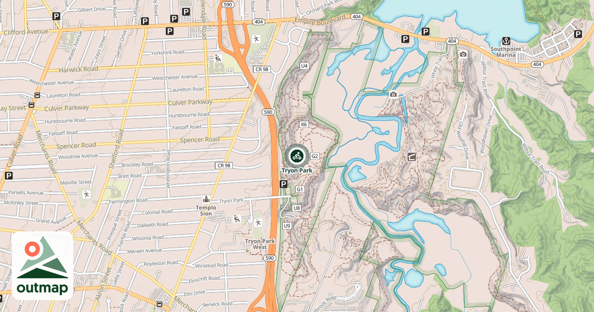 Map of Tryon Park