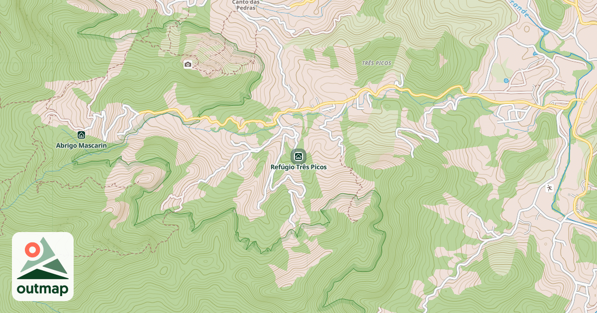 Map of Refúgio Três Picos