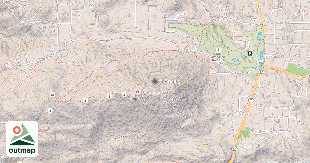 Map of Battle of Urushiol