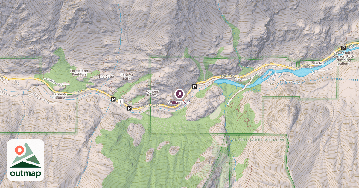Map of Williams's 12