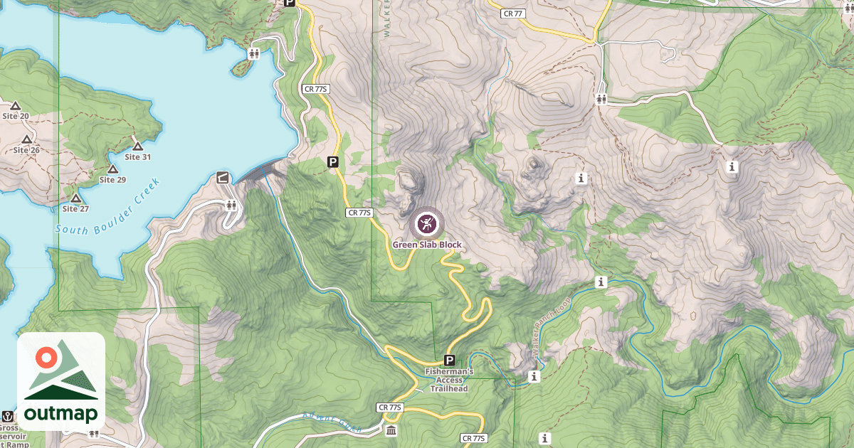 Map of Green Slab Block