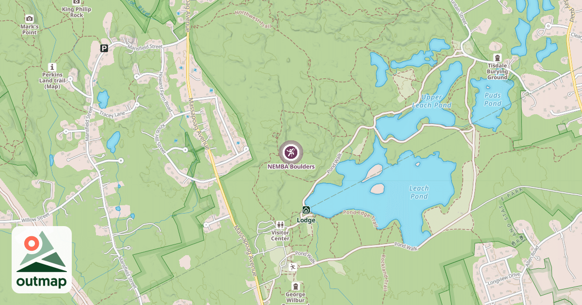 Map of NEMBA Boulders