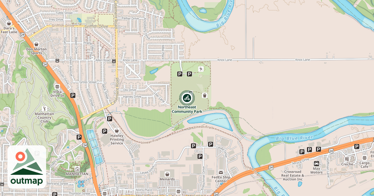 Map of Northeast Community Park