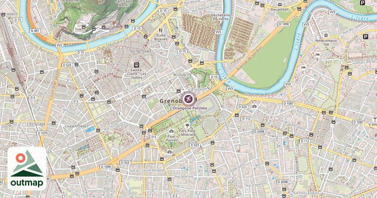 Map of L'Orangerie Perchée