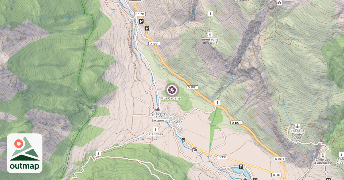 Map of La Cabane