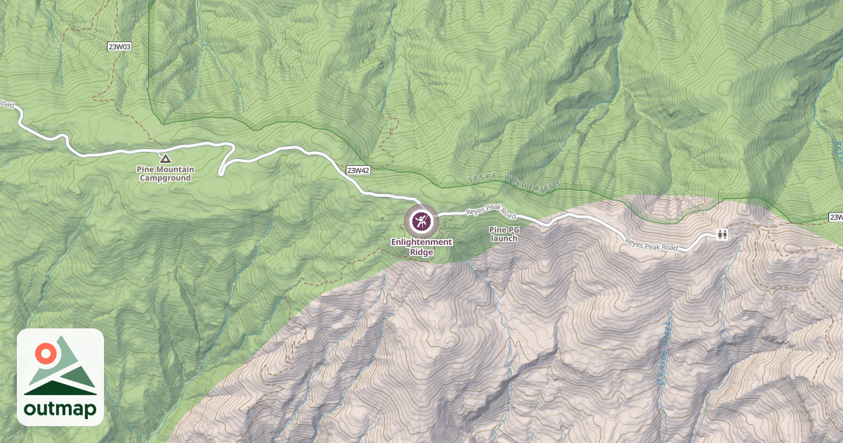Map of Enlightenment Ridge