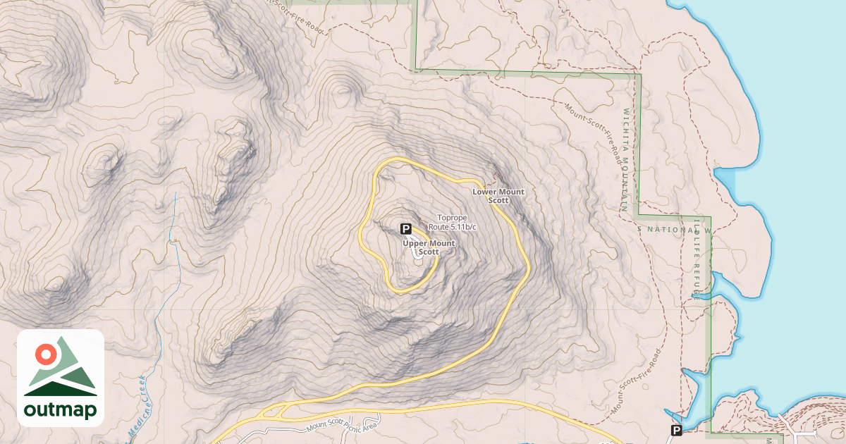 Map of Toprope Route