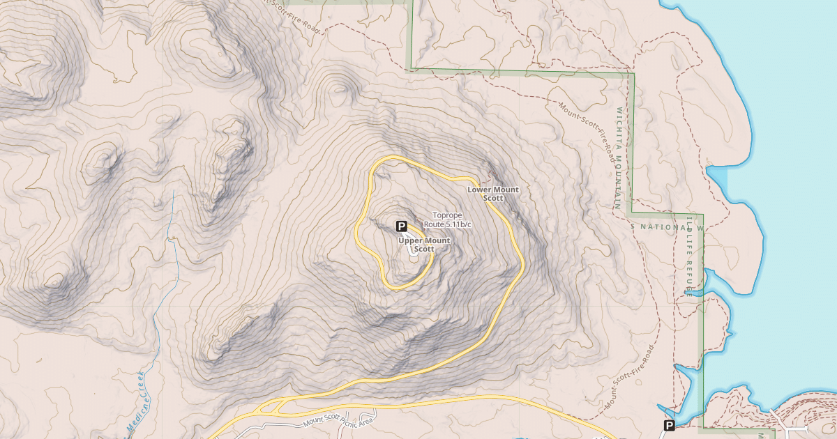 Map preview of Toprope Route