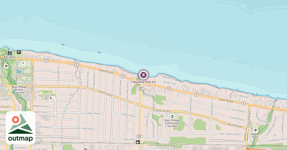 Map of Columbia Park Ice