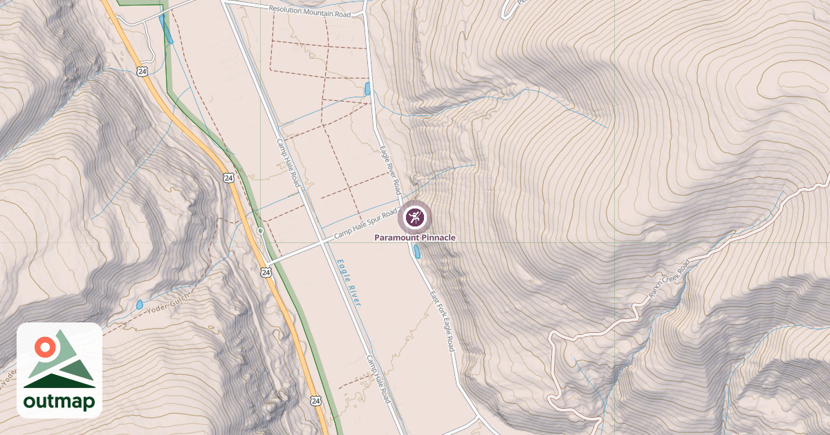 Map of Paramount Pinnacle