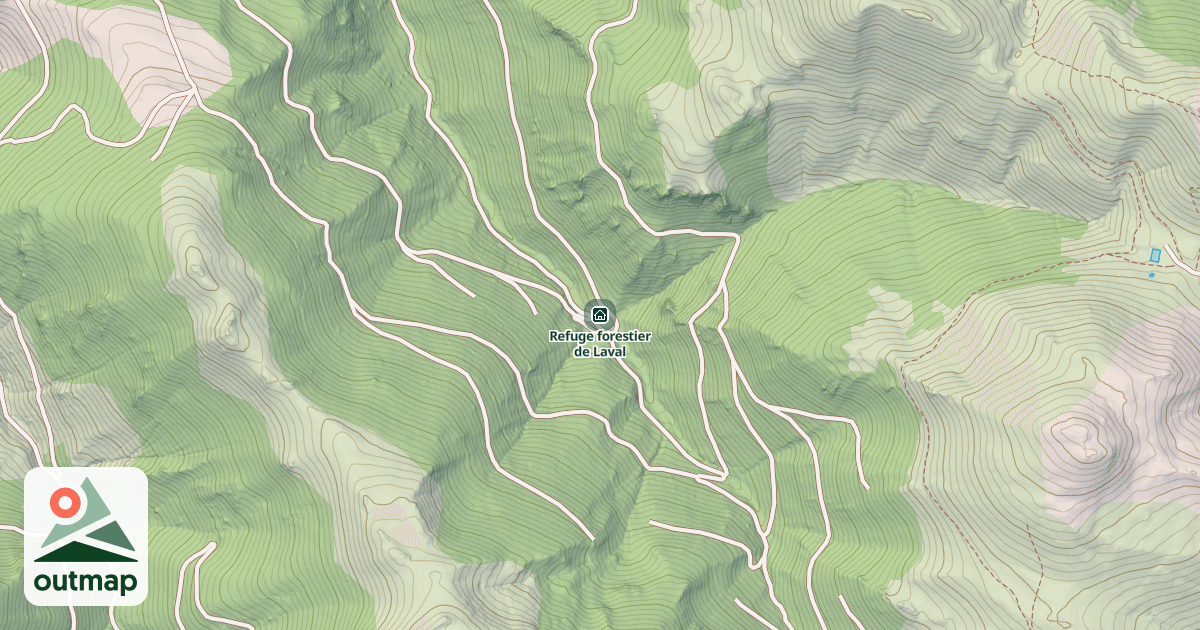 Map of Refuge forestier de Laval