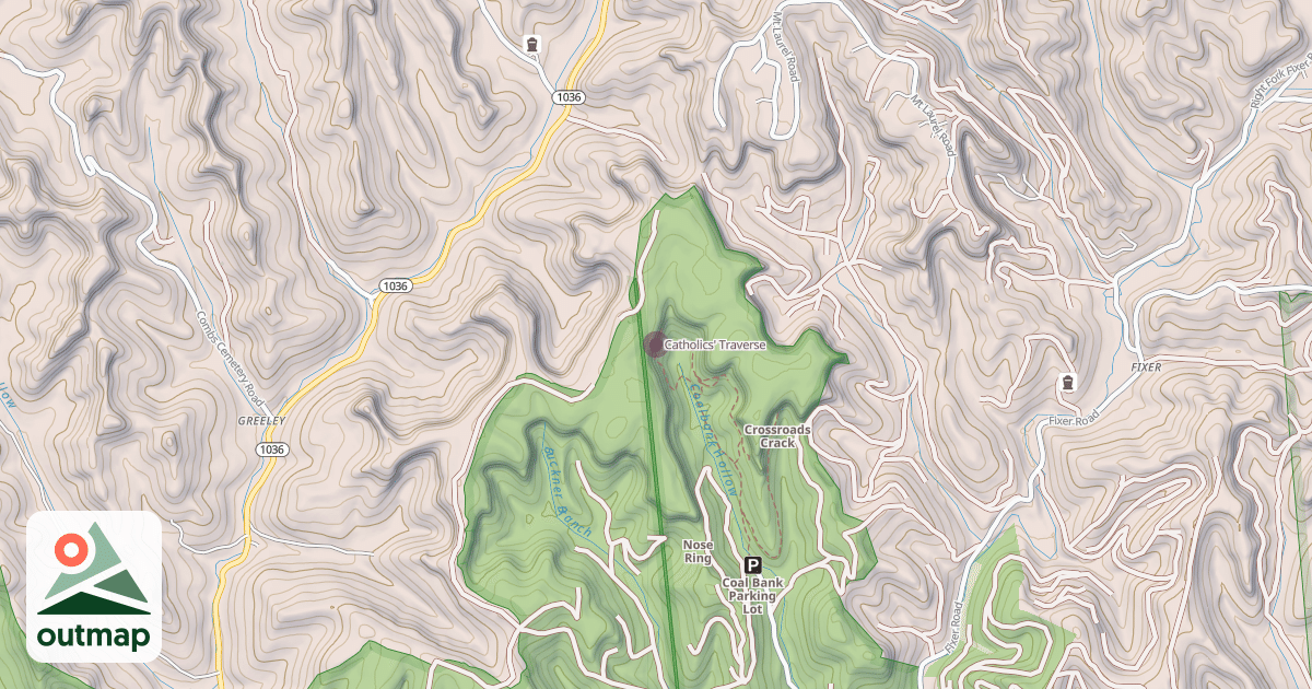 Map of Catholics' Traverse