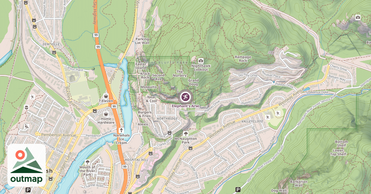 Map of Elephant's Arse