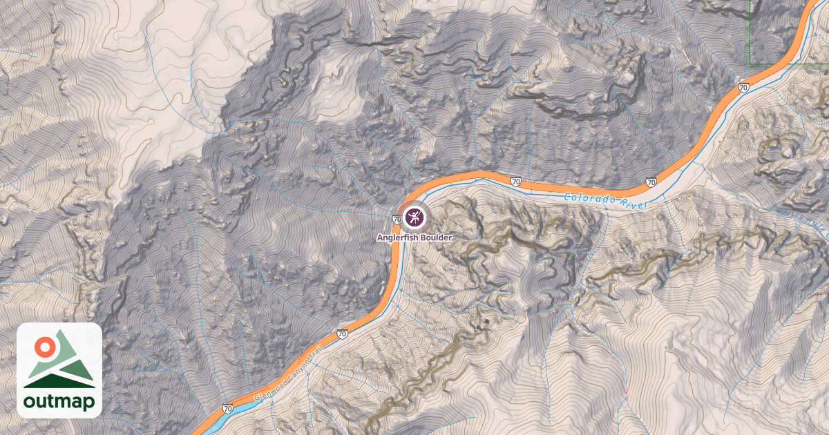 Map of Anglerfish Boulder
