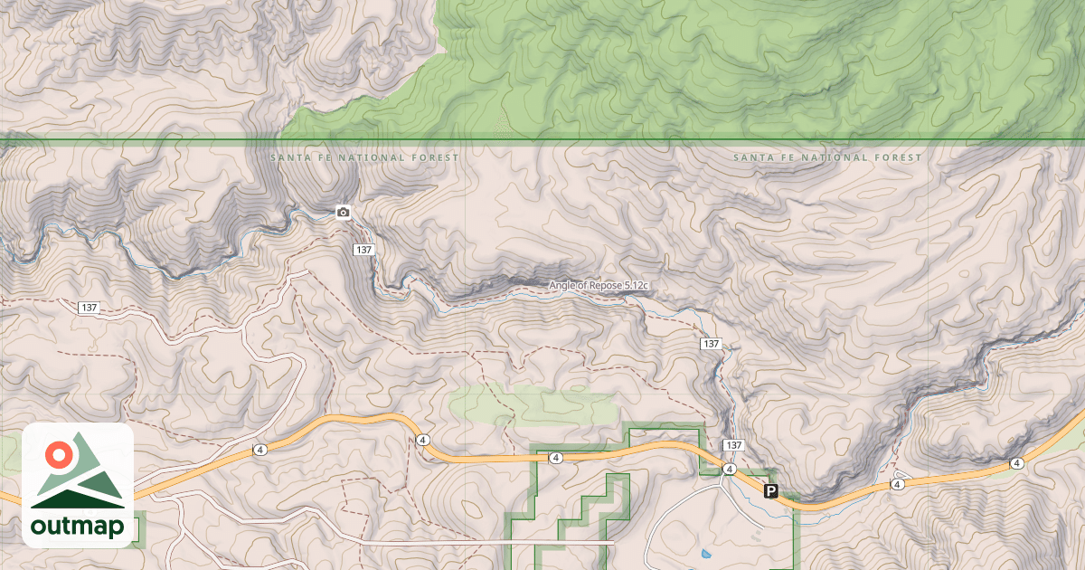 Map of Angle of Repose