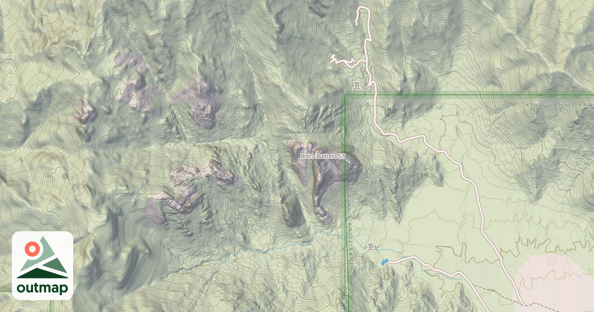 Map of Bistro Buttress