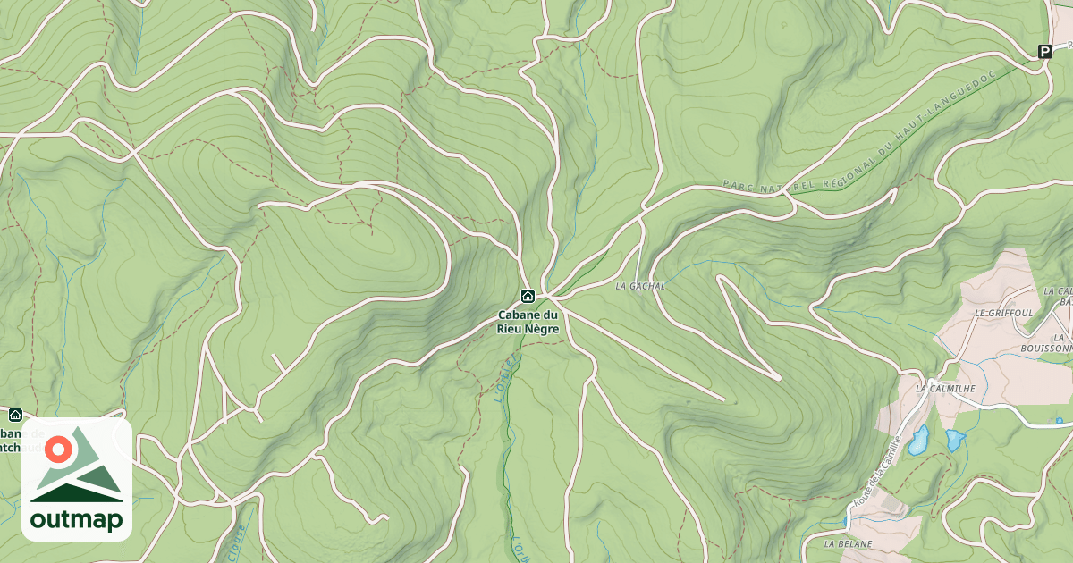 Map of Cabane du Rieu Nègre