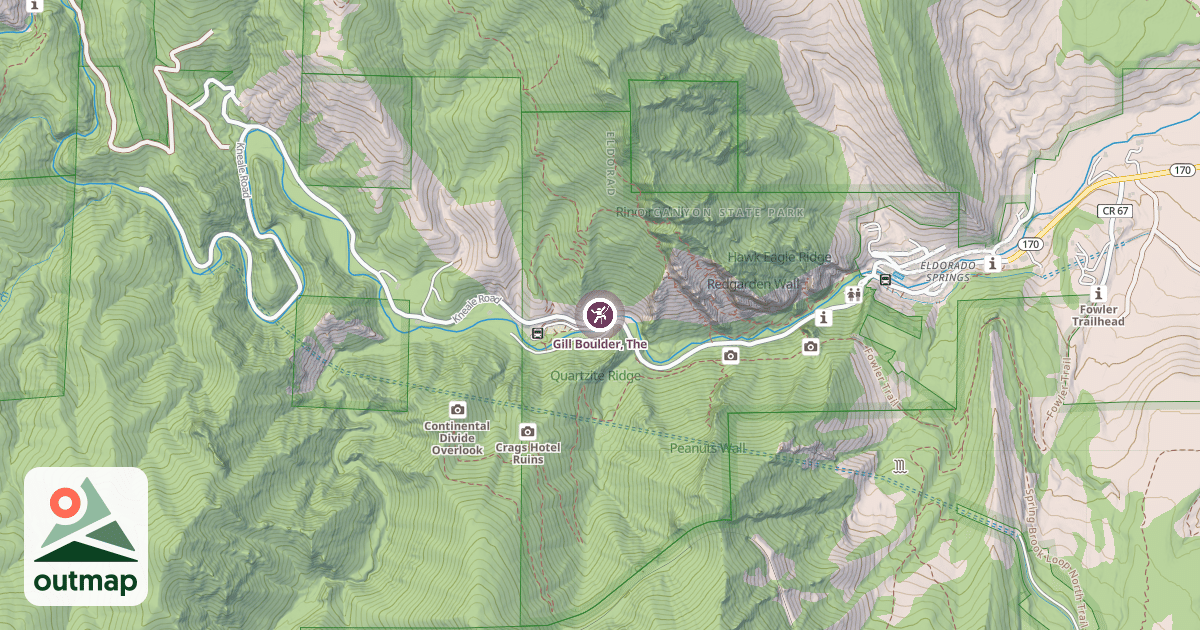 Map of Gill Boulder, The