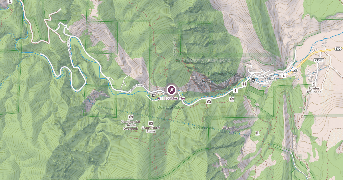 Map preview of Gill Boulder, The