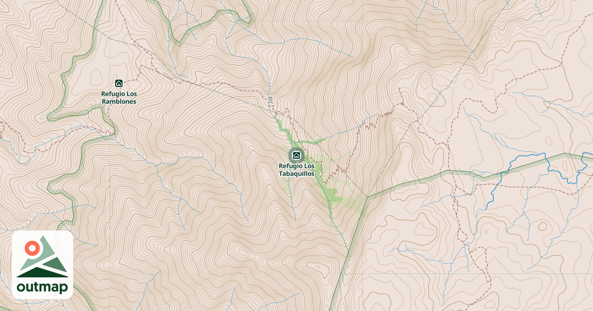Map of Refugio Los Tabaquillos in San Javier