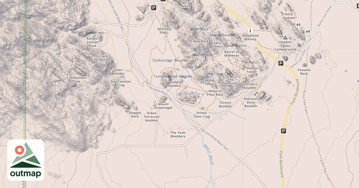 Map of 29 Palms