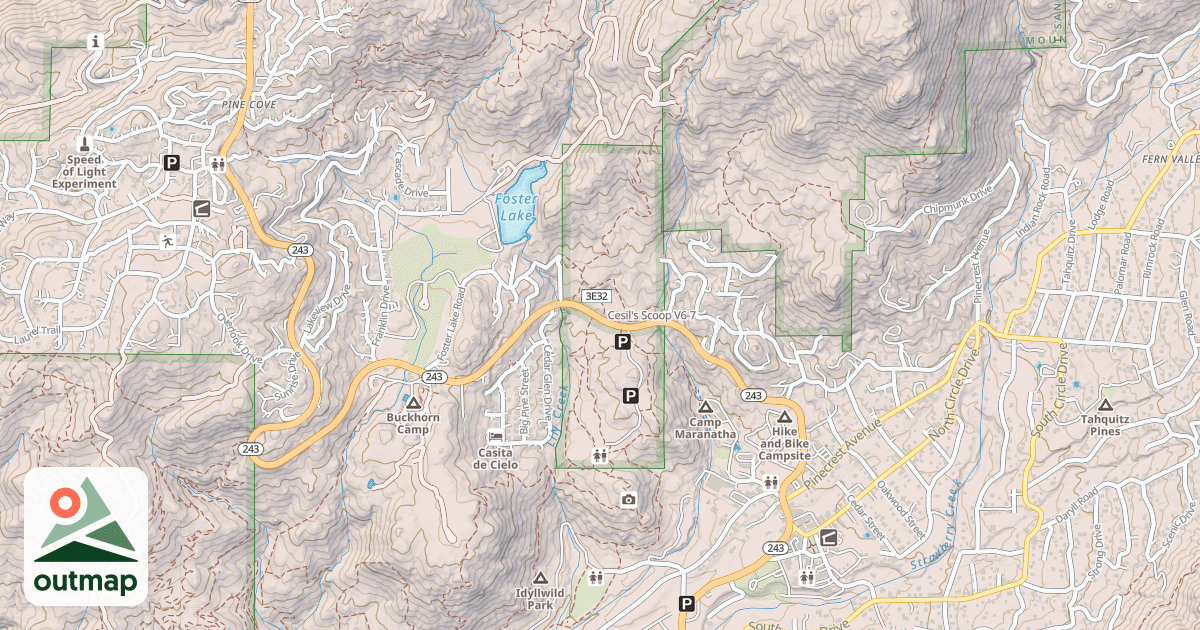 Map of Cesil's Scoop