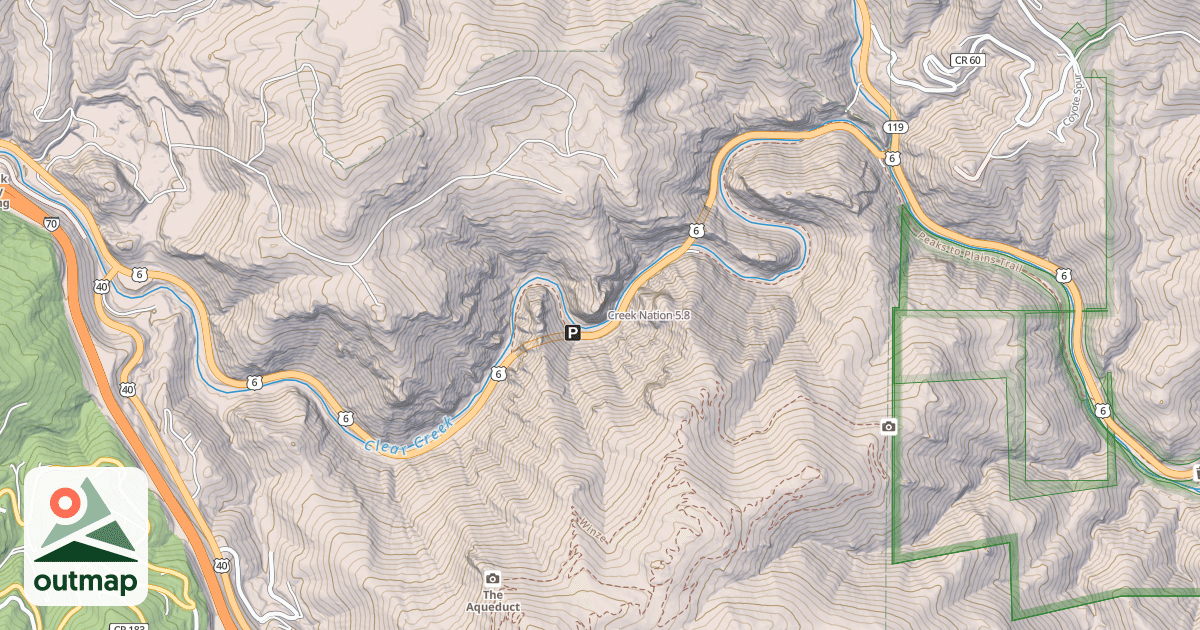 Map of Creek Nation