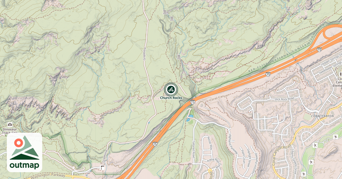 Map of Church Rocks