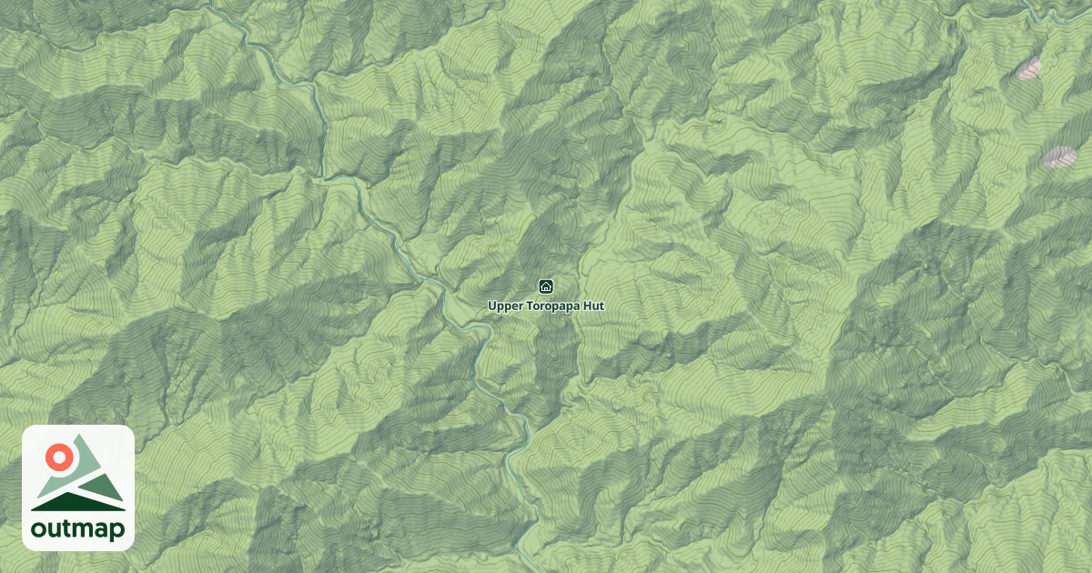 Map of Upper Toropapa Hut