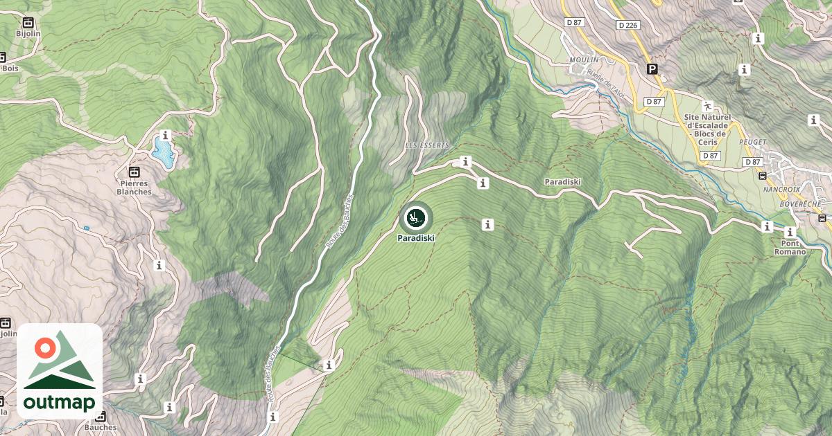 Map of Paradiski