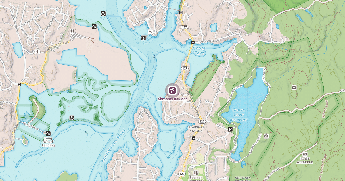 Map preview of Shrapnel Boulder