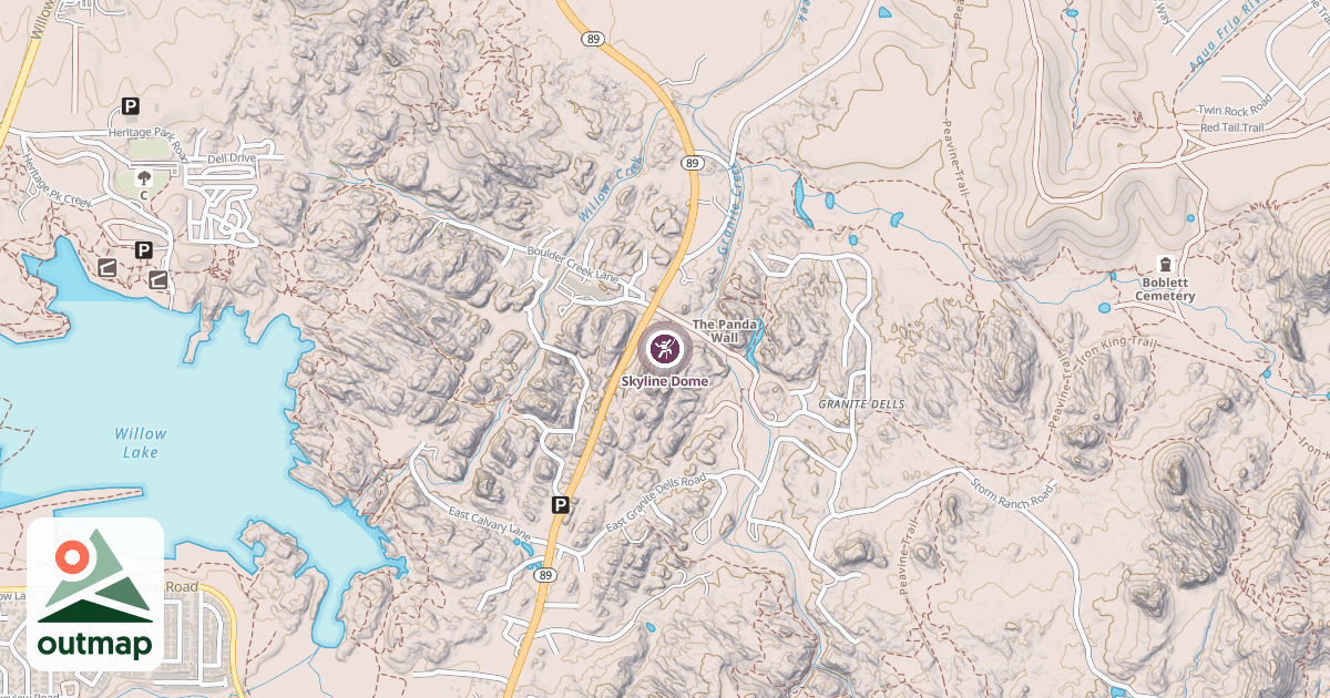 Map of Skyline Dome