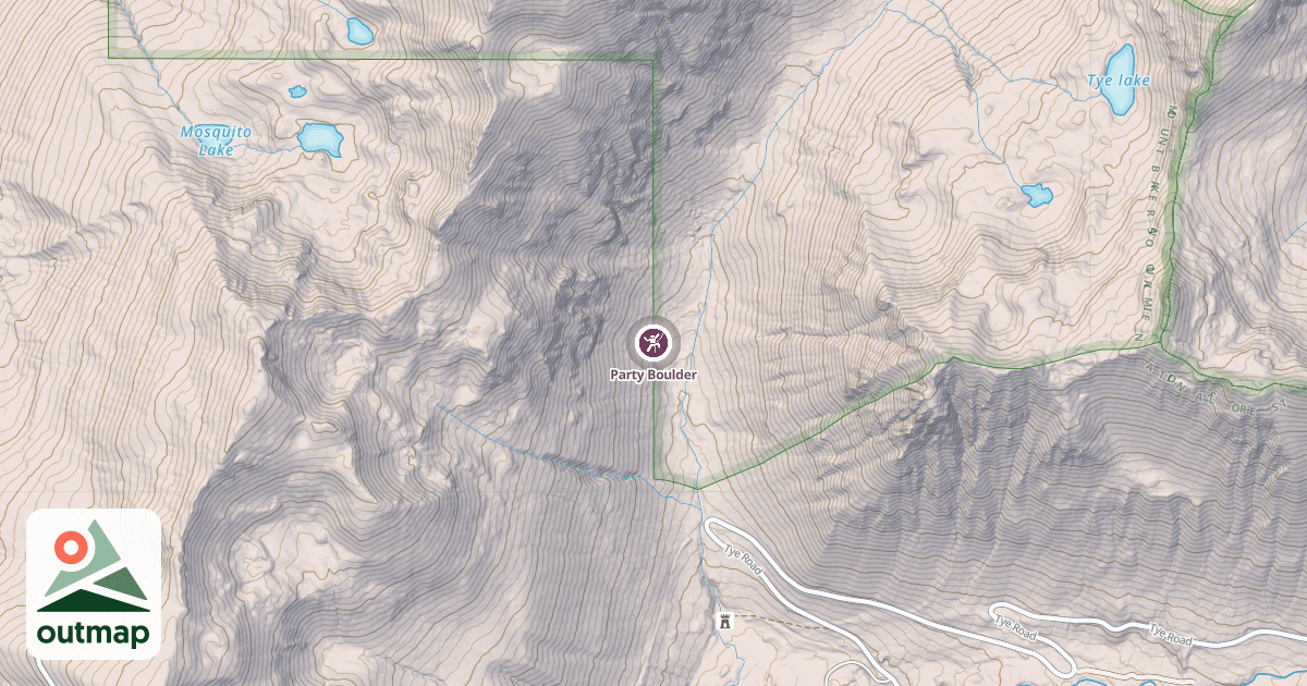 Map of Party Boulder