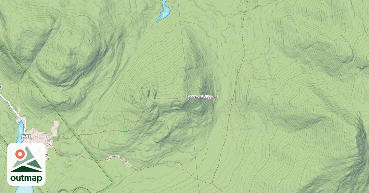 Map of Southwest Ridge