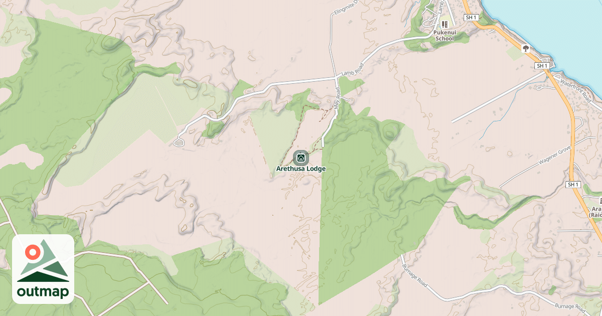 Map of Arethusa Lodge