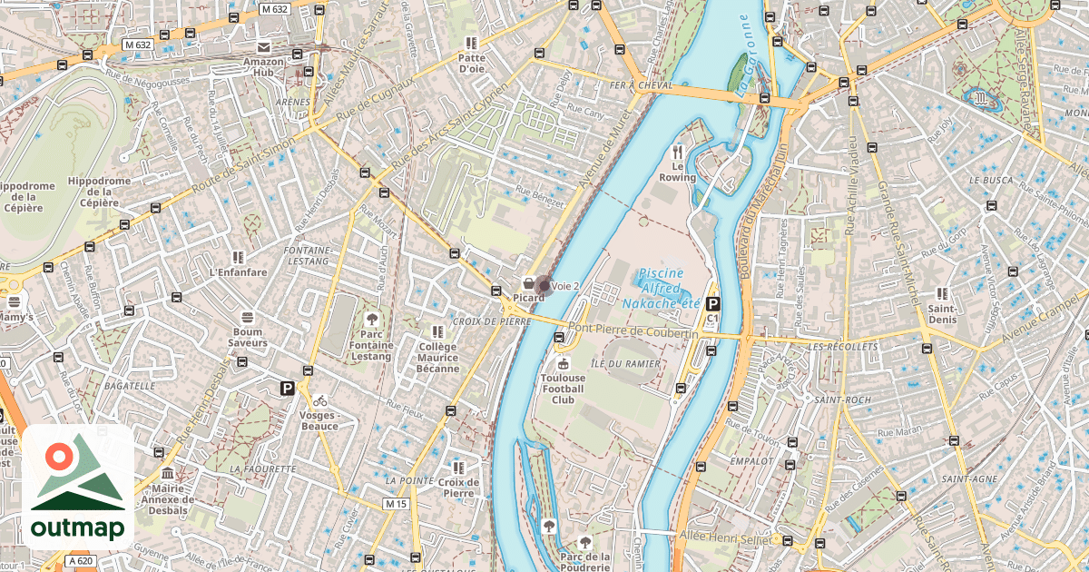 Map of Voie 2