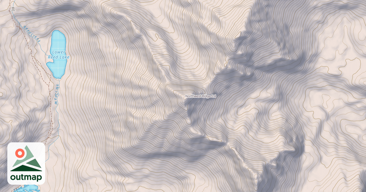 Map of Northwest Ridge