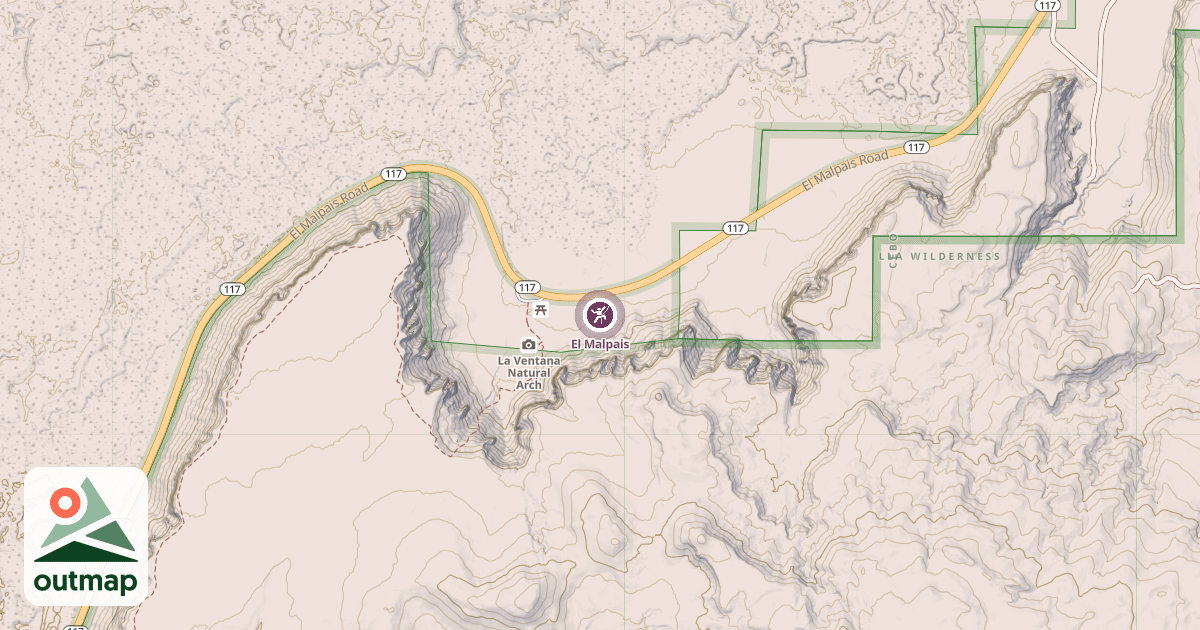 Map of El Malpais