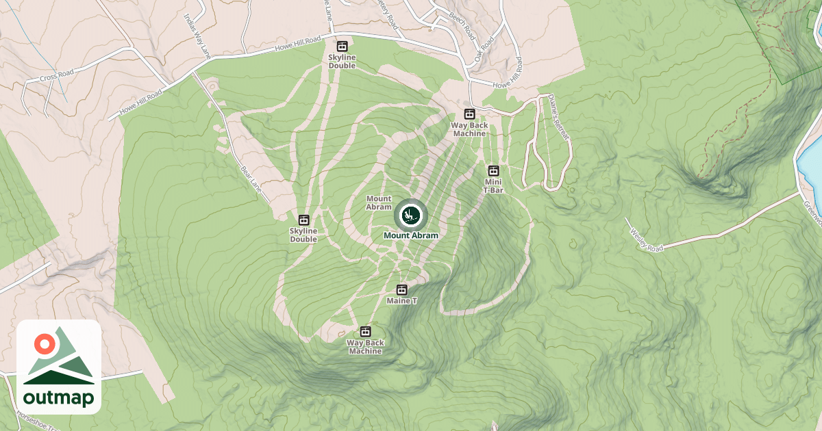Map of Mount Abram