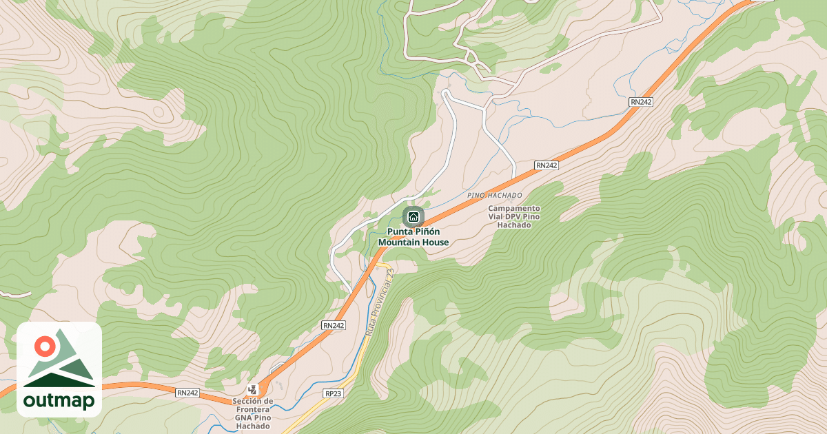 Map of Punta Piñón Mountain House