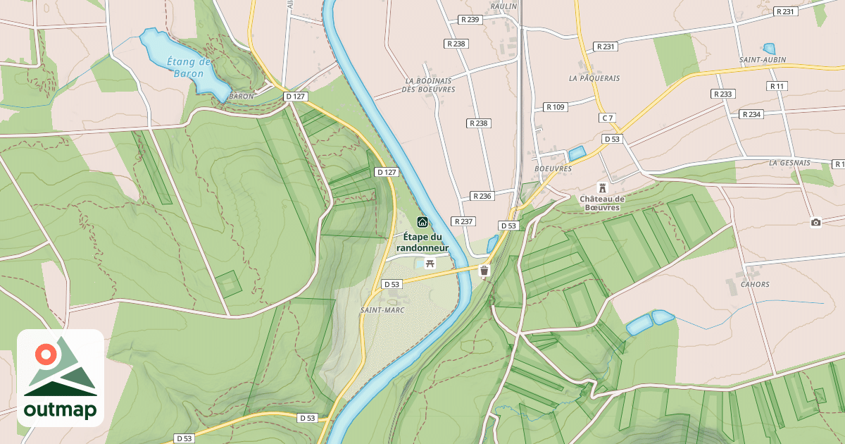 Map of Étape du randonneur