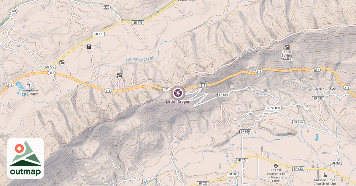 Map of Little   Dragon