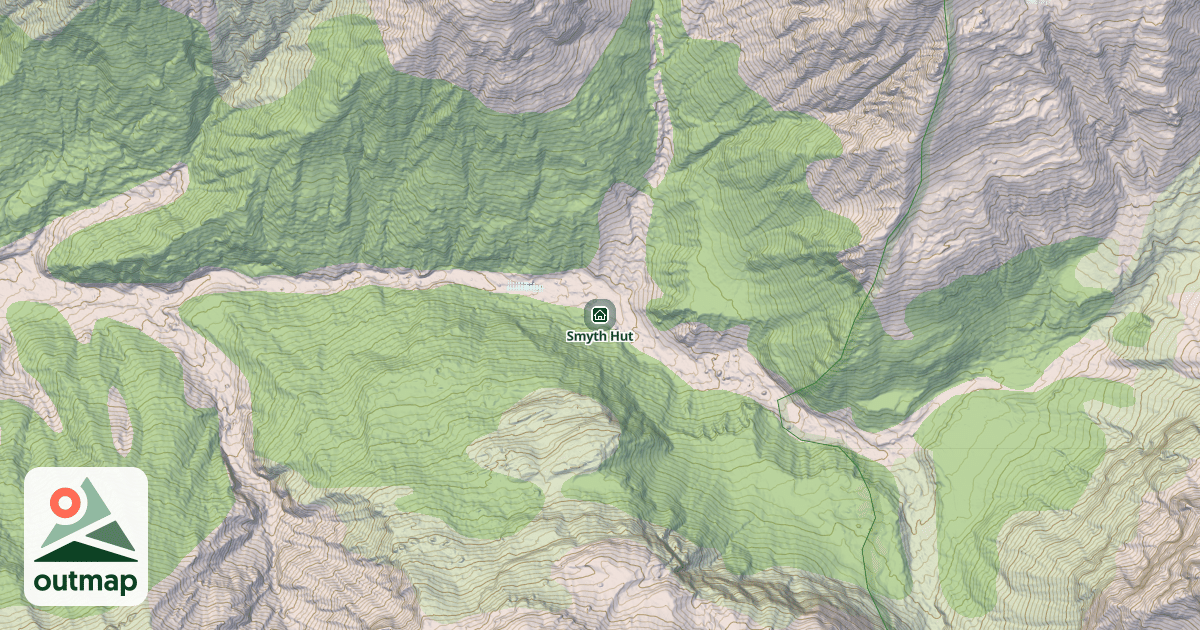 Map of Smyth Hut