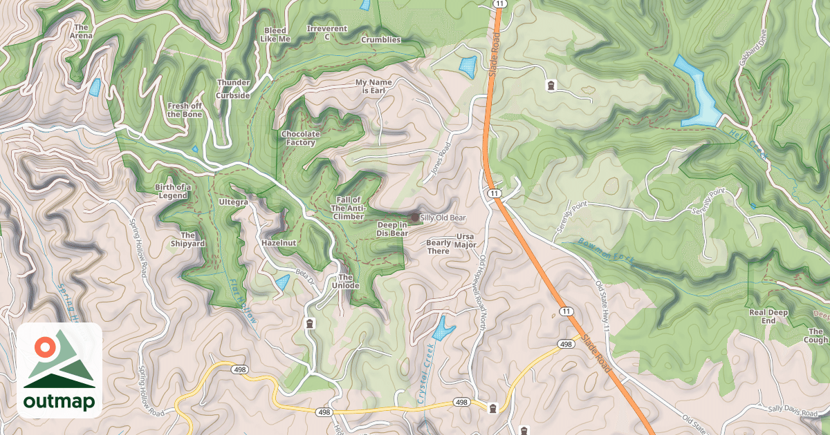Map of Silly Old Bear