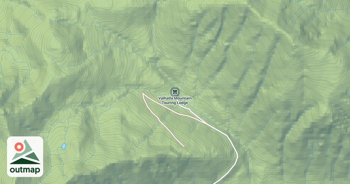 Map of Valhalla Mountain Touring Lodge