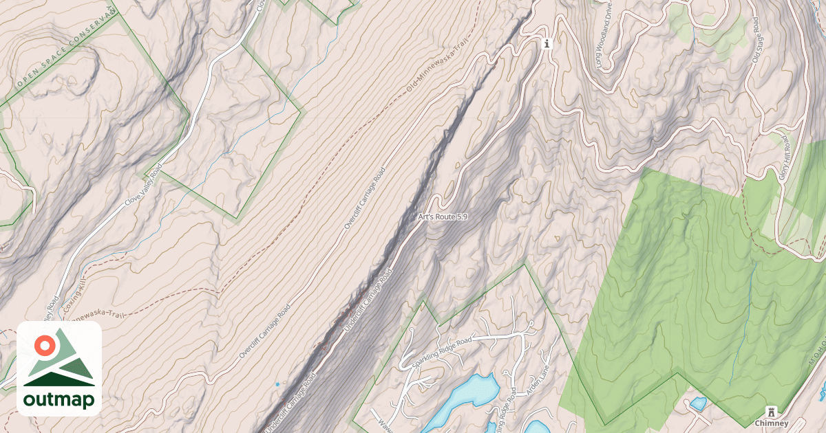 Map of Art's Route